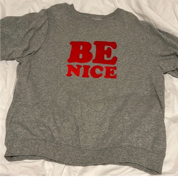 ban.do Tops - ban.do Pink and Gray Sweatshirt